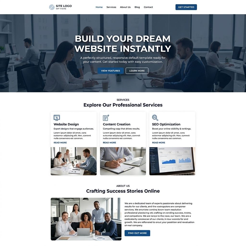 WordPress FSE 開箱即用首頁佈景主題