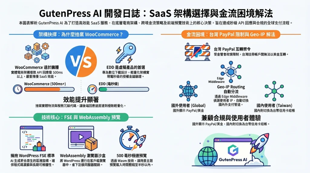 為什麼捨棄 WooCommerce?與台灣 PayPal 金流困境的 Geo-IP 解法